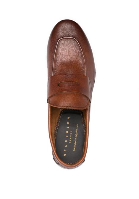 Brown grained leather loafers Henderson baracco - men HENDERSON BARACCO | CAPRIC1TSCNLL